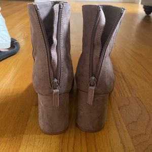 Taupe ankle boots